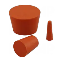Tappi conici in gomma siliconica per le applicazioni di verniciatura in polvere, elettroforetica, placcatura e per le alte temperature